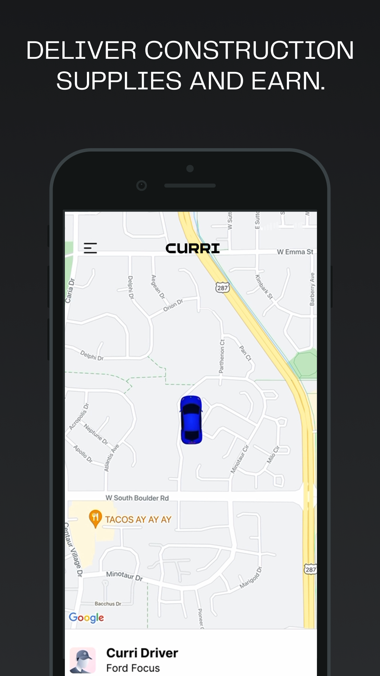Curri Driver screenshot 1