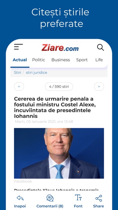 Ziare.com Screenshot