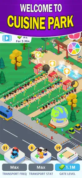 Game screenshot Idle Cuisine Park Tycoon apk