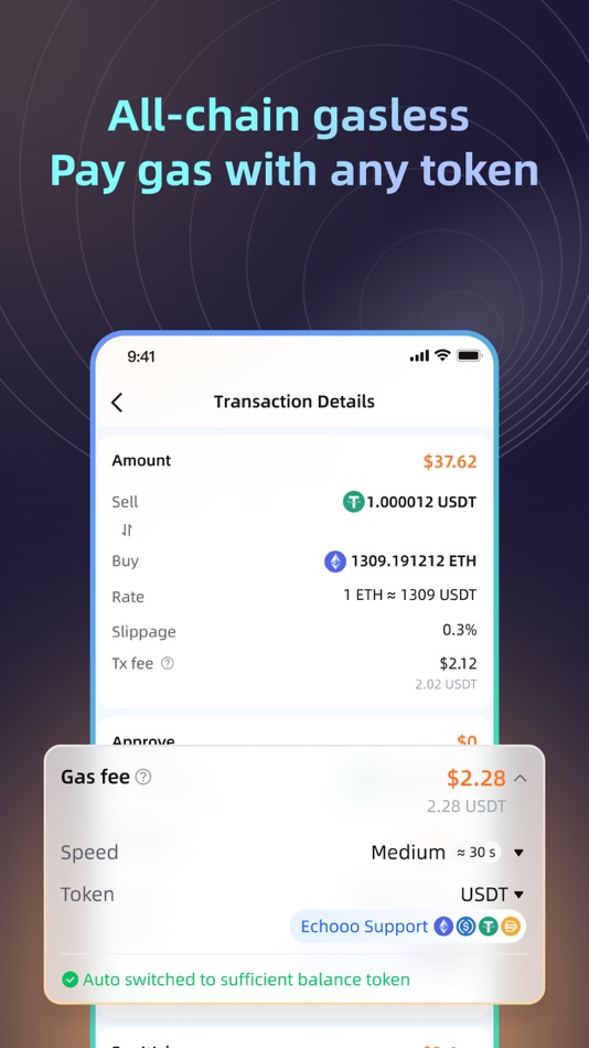 #7. Echooo : Crypto AA Wallet&DeFi (iOS) 由: Echooo Labs Pte Ltd