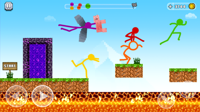 Stickman Parkour Race & Jump Screenshot
