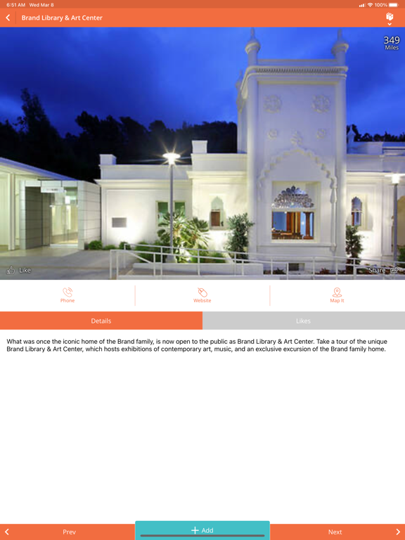 Visit Glendale CA iPad screenshot 3 - Travel app