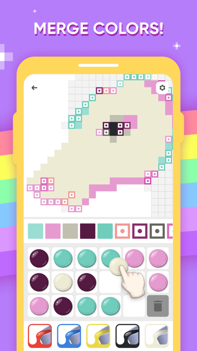 Merge Colors Puzzle: Mix&Draw Screenshot