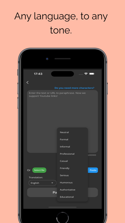 #3. Paraphrase Tool - Reword app (iOS) 由: Daniel Triay Pons