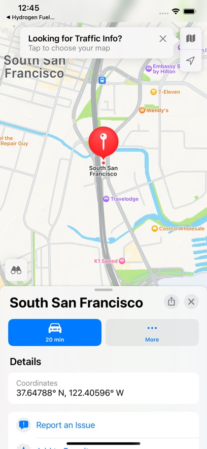 Hydrogen Fuel Finder