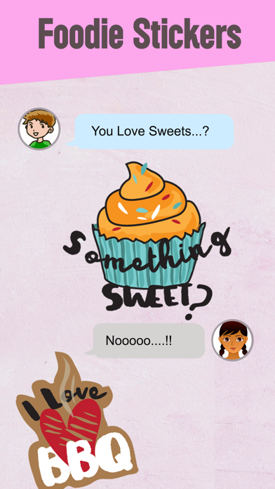 Foodie Stickers Fun Screenshot