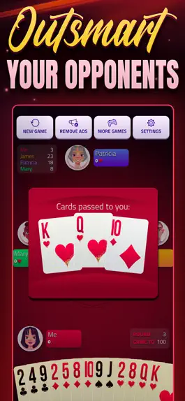 Game screenshot Hearts Offline - Card Game apk