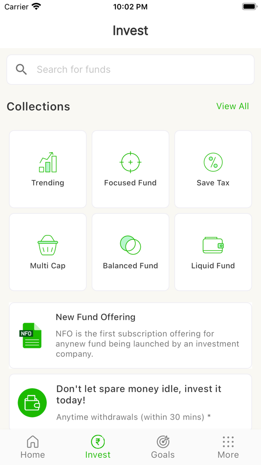 Findola : Mutual Fund and SIPs - 1.2.13 - (iOS)