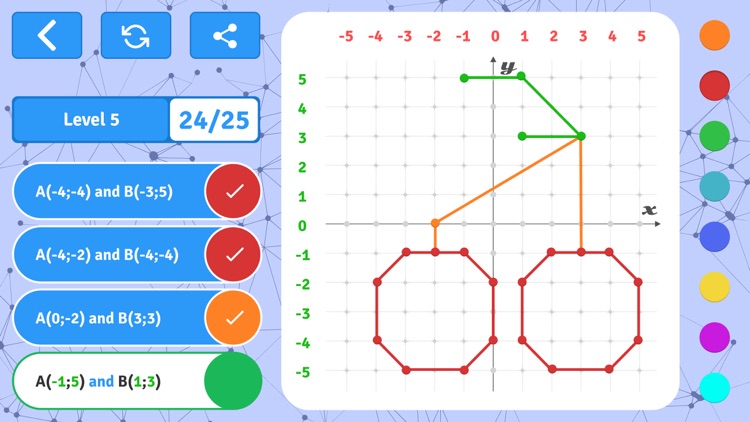 GeoBoard coordinates cartesian screenshot-4