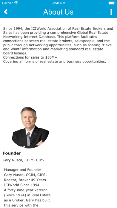 ICIWorld Global Real Estate Screenshot