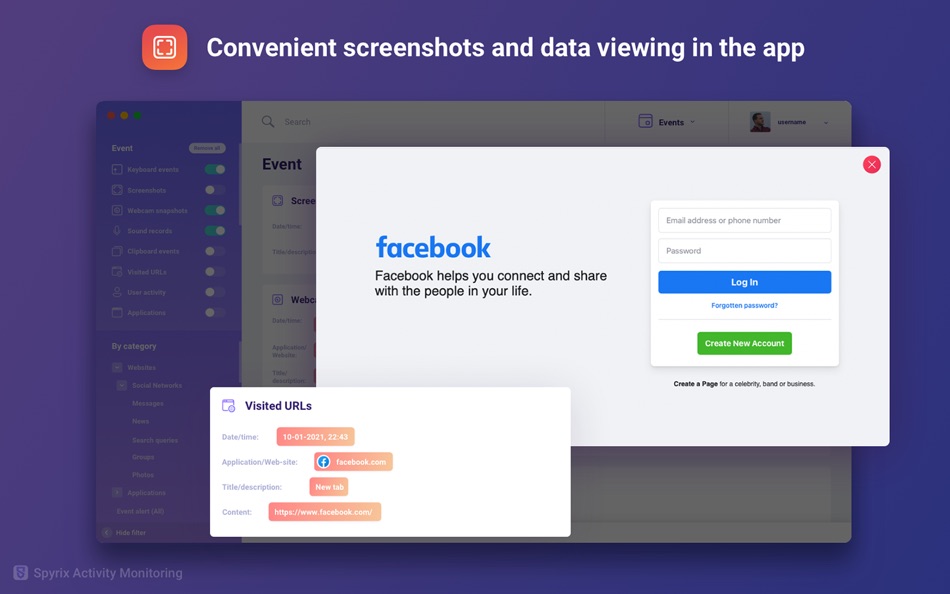 #5. Spyrix Activity Monitoring (macOS) 由: Anatoly Nevelev
