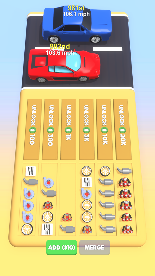 #1. Merge To Race! (iOS) Podle: Anka Studios Yazilim ve Pazarlama Limited Sirketi