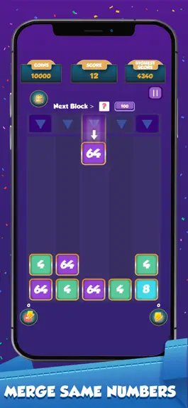 Game screenshot Drop Number 2048-Merge Number hack