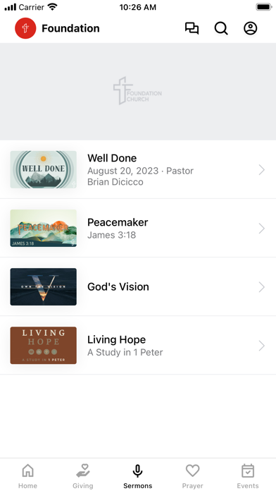 Foundation Bible Church Screenshot