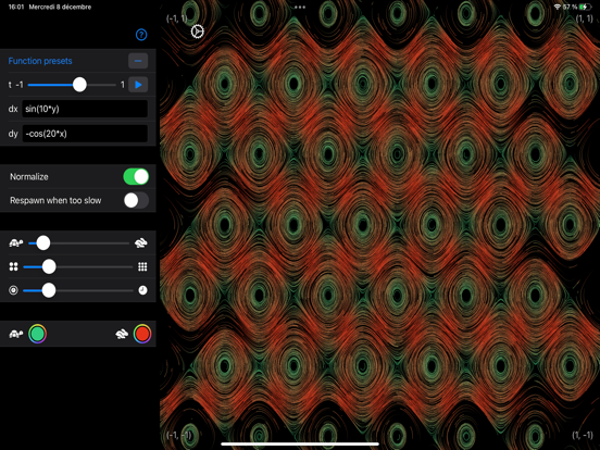 Vector Field: Particle Flow iPad screenshot 2 - Education app