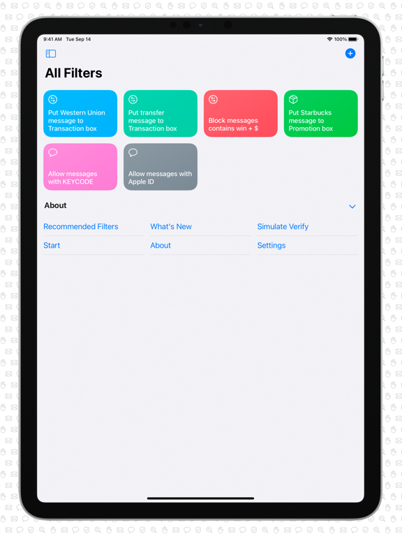 Screenshot #5 pour SMS Filter+