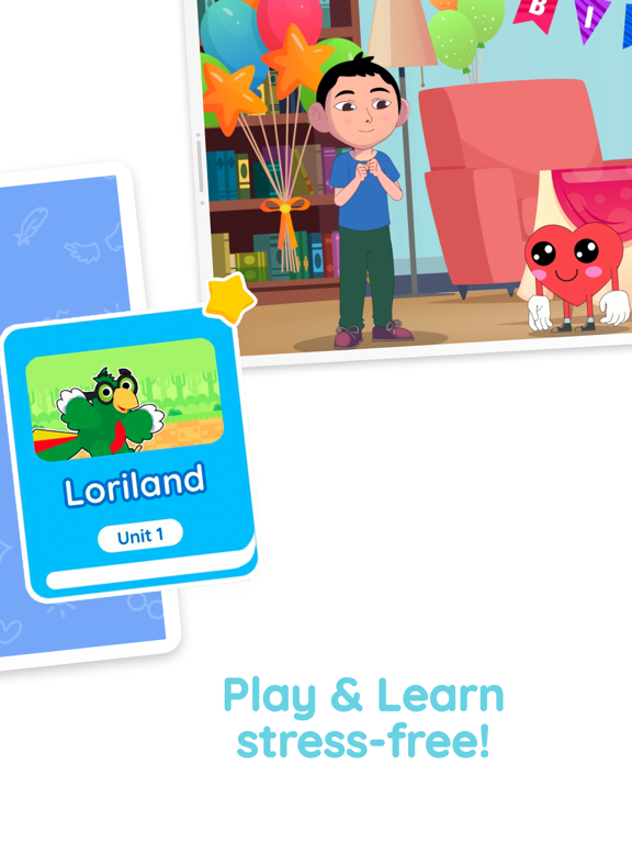 Loritos Learn Spanish for Kids iPad screenshot 2 - Education app