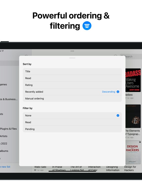 Listy · Watchlist & Tracker iPad screenshot 5 - Productivity app