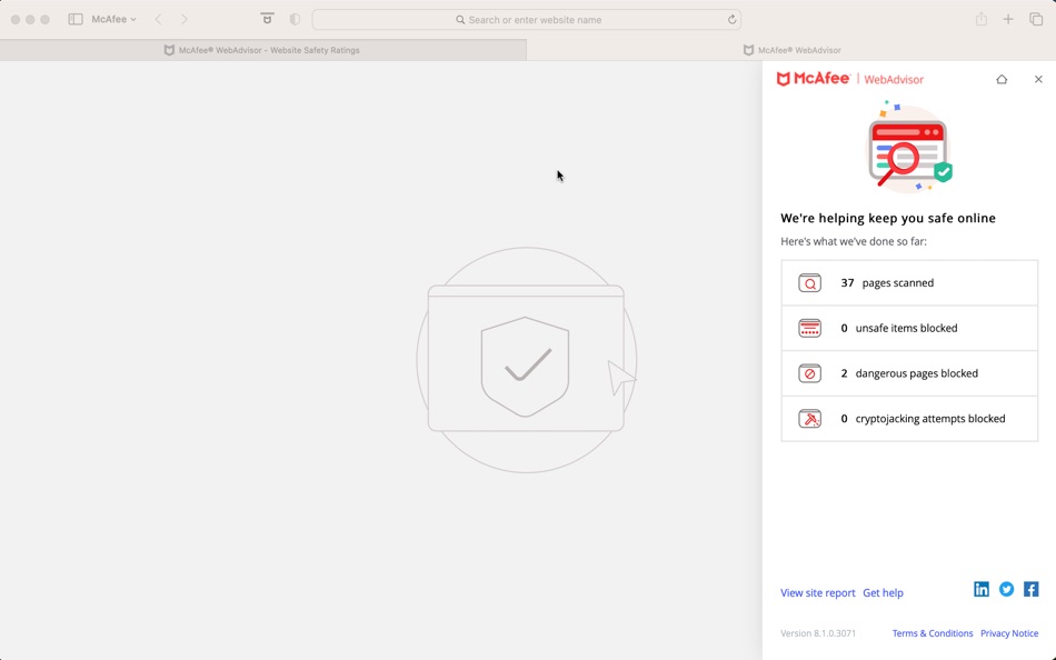 McAfee® WebAdvisor - 4.21.0 - (macOS)