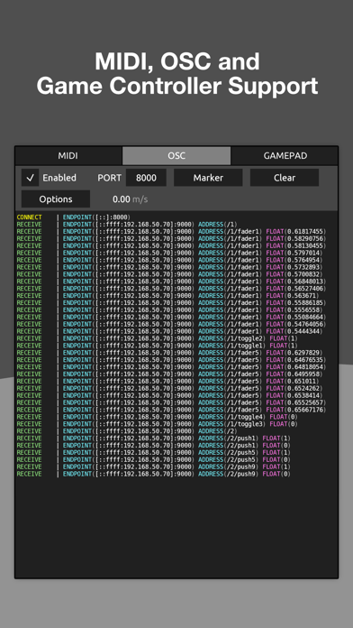 Screenshot #2 pour Protokol - MIDI/OSC Monitor
