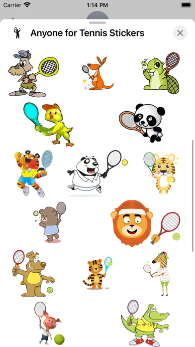 Screenshot #2 pour Anyone for Tennis Stickers