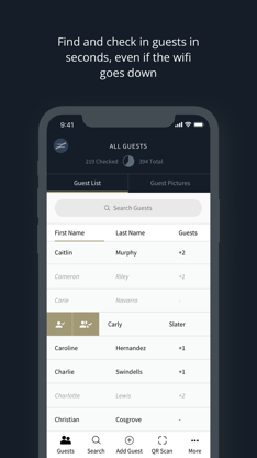 Guest List App | zkipster screenshot 2