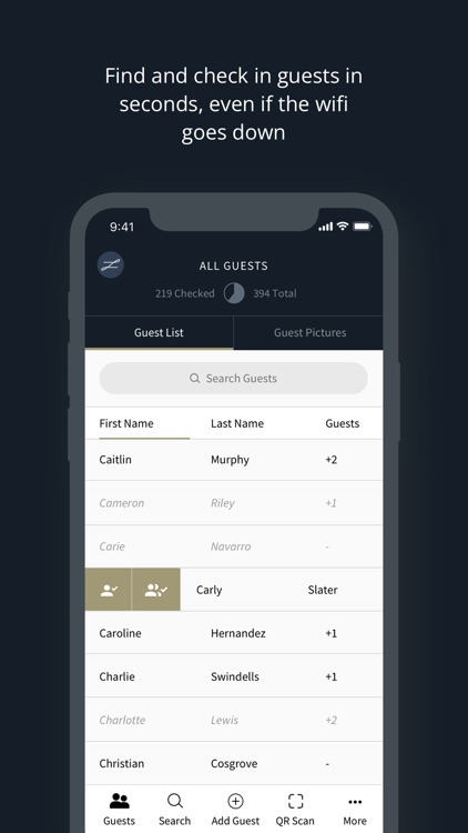 Guest List App | zkipster