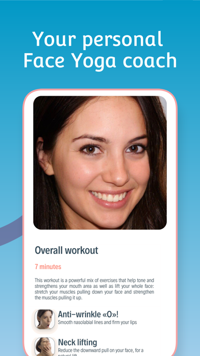 Peach Face Workout: Face Yoga Screenshot