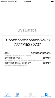 gs1 barcode scanner iphone screenshot 1