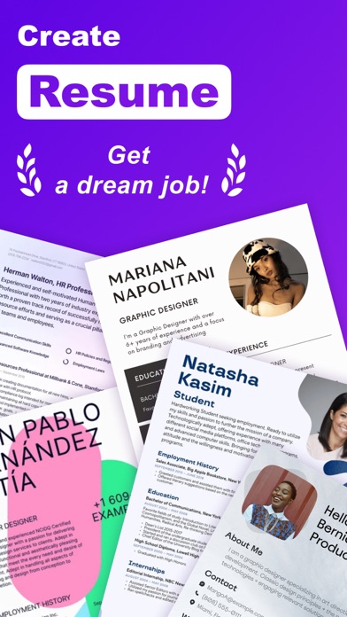 Resume Builder - Job CV Maker Screenshot