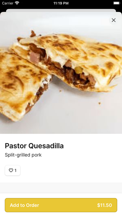 Tacos la Gringa iPhone screenshot 4 - Food & Drink app