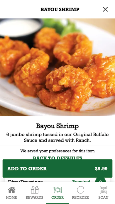 Bayou City Wings Online Screenshot
