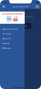 Convert DOC/DOCX to PDF screenshot #1 for iPhone