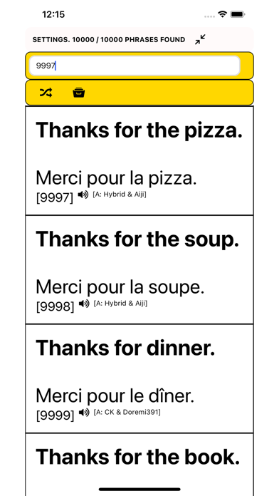 Screenshot #3 pour Speak French - 10,000 Phrases