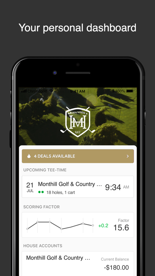 #1. MontHill Golf & Country Club (iOS) By: Chronogolf, Inc.