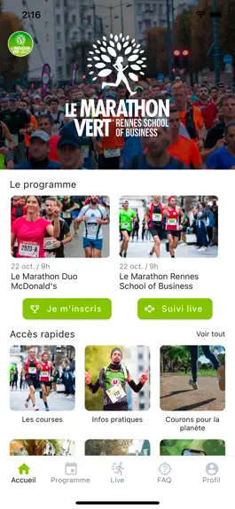 Game screenshot Marathon Vert de Rennes apk
