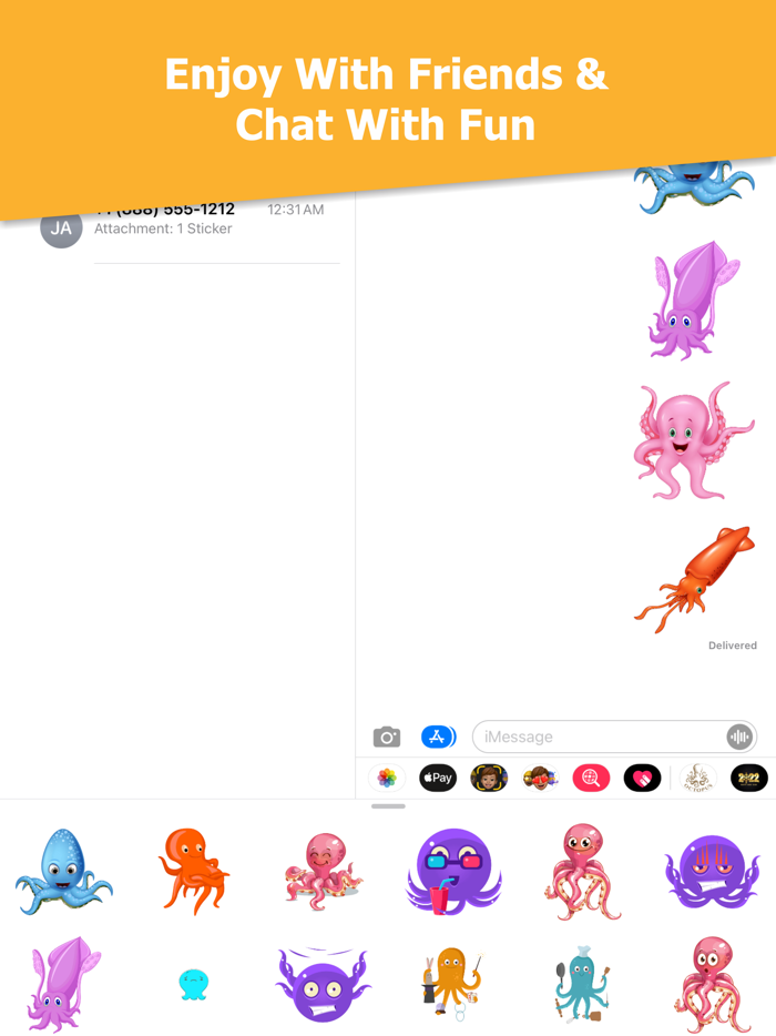 Amazing Octopus Stickers