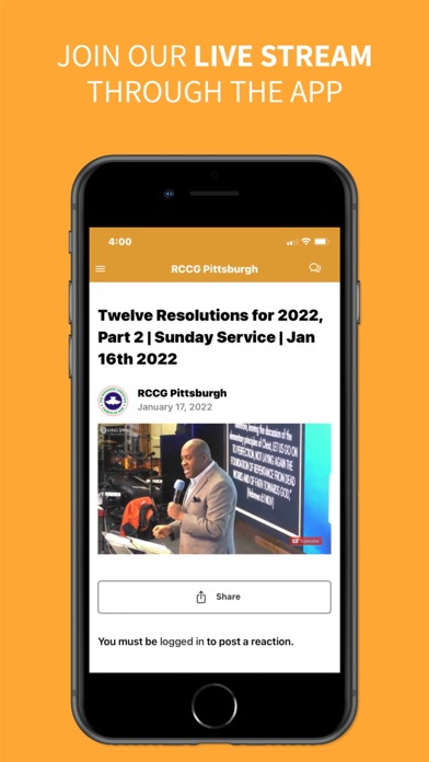 RCCG Pittsburgh Screenshot
