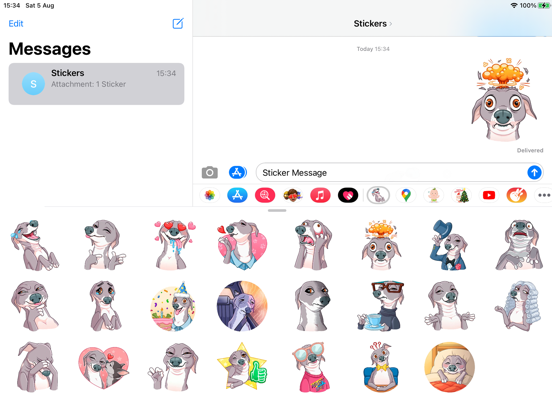 Screenshot #4 pour Love Dog Emoji Funny Stickers