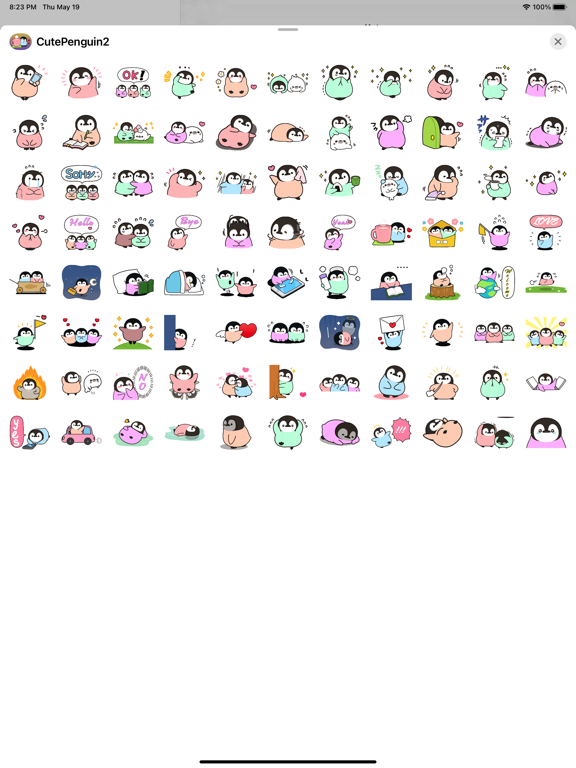 Cute Penguin 2 Stickers pack screenshot 3