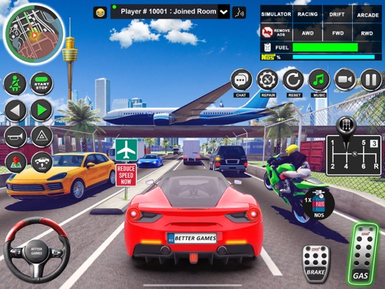 stad auto rijden school SIM 3D iPad app afbeelding 5