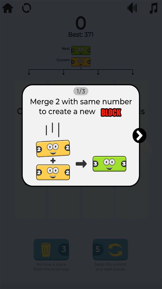 #3. Merging Blocks Game (iOS) 来自: Liana Silva