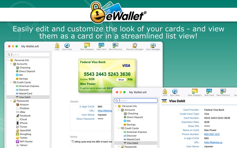 eWallet Screenshot