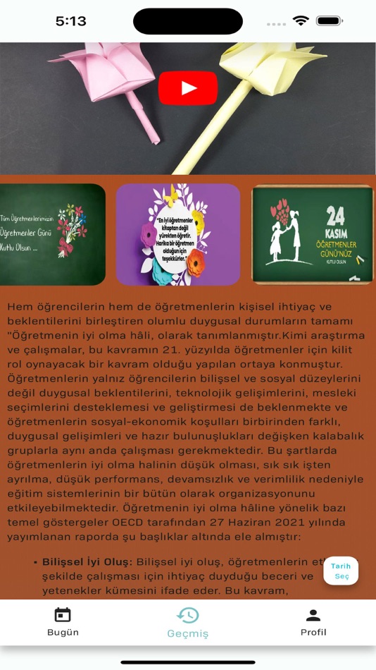 #5. Qr Takvim (iOS) By: Nuray Gunes