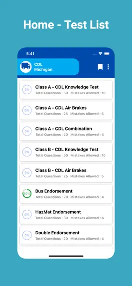 Game screenshot Michigan CDL Prep Test mod apk