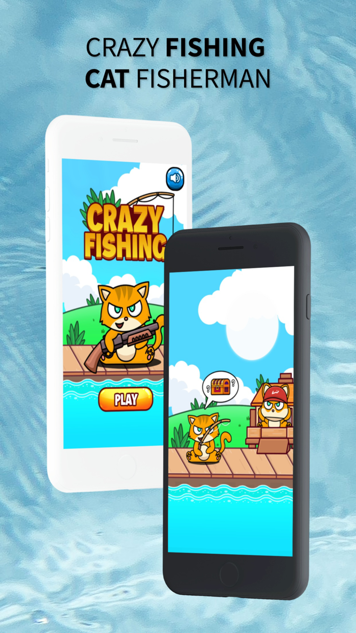 Crazy Fishing - Cat Fisherman