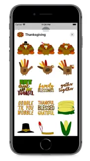 thanksgiving fun stickers iphone screenshot 2