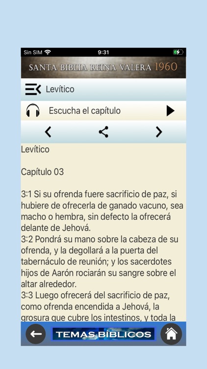 Temas Bíblicos Biblia RV 1960 screenshot-5