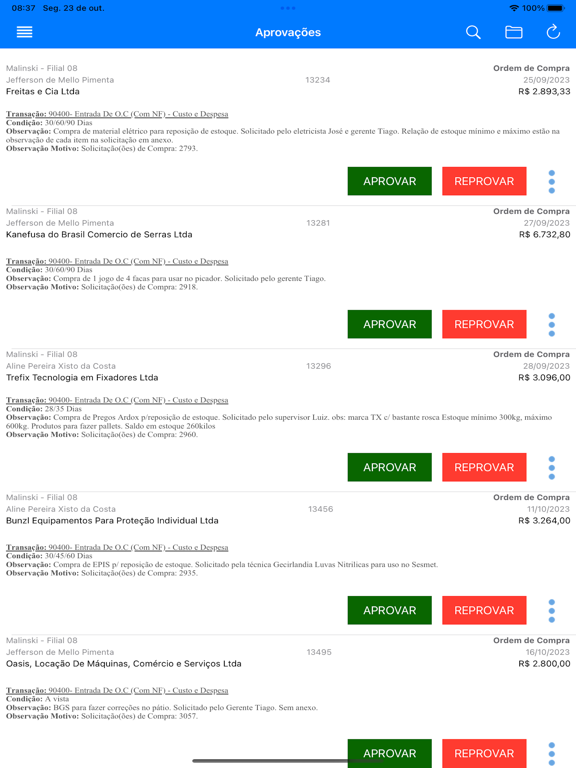 Screenshot #4 pour Aprovações: simples e fácil