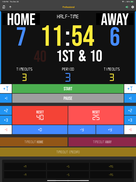BT Football Controller iPad screenshot 6 - Sports app